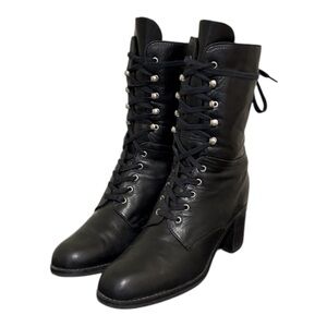 Vintage Boots-Ankle Boots-Lace Up Boots-Black Boots.